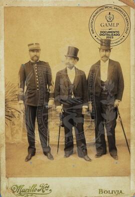 Retrato de. José Manuel Pando, Félix Reyes Ortiz, Macario Pinilla