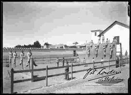 Cadetes del Colegio Militar, realizando ejercicios