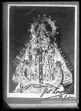 Reproducción de la imagen original de la Virgen de Copacabana.