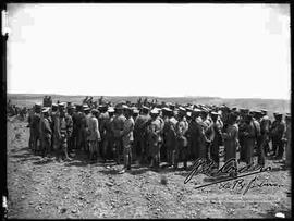 Reunión de Militares,en el campo de práctica de maniobras