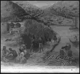 Indígenas trabajando en el campo.