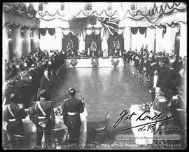 Banquete oficial ofrecido por José Gutiérrez Guerra a  delegaciones extranjeras en el Palacio de Gobierno