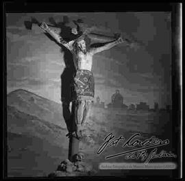Imagen de cristo crucificado, en el interior de la iglesia de San Francisco.