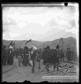 Presidente Ismael Montes en el montículo,  imagen de la 1ra gestión como Presidente de Bolivia (14 de agosto de 1904 al 12 de agosto de 1909)