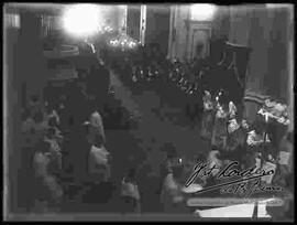 Ordenación de sacerdotes, en la Iglesia de Santo Domingo, la antigua Catedral. acto en el que se encuentra presente el Presidente bautista saavedra