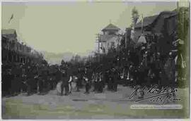 Banda del Ejercito Militar en la  transmision de mando presidencial del General  Ismael Montes a   S. E José Gutiérrez Guerra. Plaza Murillo