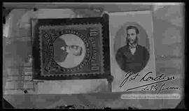 Reproducción de la imagen de medio cuerpo de un varón para billetes miniatura