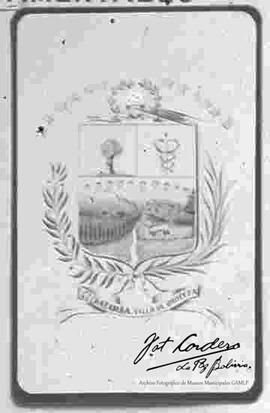 Imagen del escudo del departamento de Cochabamba, Villa de Oropeza.