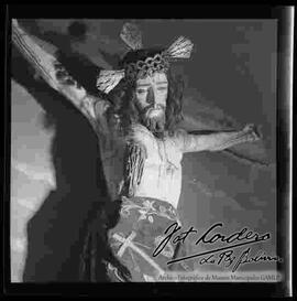 Imagen de cristo crucificado, en el interior de la iglesia de San Francisco.