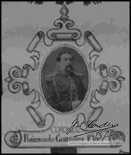 Imagen del Coronel Raimundo Gonzales flor. Batallón 4° de línea, año de 1903.