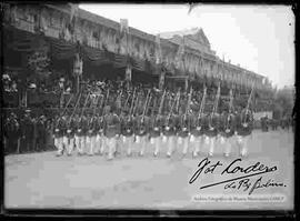 Desfile del Colegio Militar, en la  transmisión de mando presidencial del General Ismael Montes,  S. E José Gutiérrez