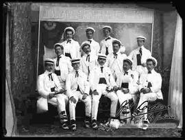 Foto de estudio de la comparsa "Corsarios" 1907