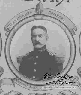 Imagen del ayudante general, Coronel Senobio Rodriguez. Noviembre 1 de 1906.