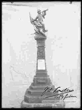 Maqueta de un soldado de los colorados de Bolivia.