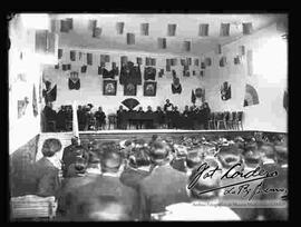 Presidente José Gutiérrez Guerra, en un acto cívico, periodo de 15 de agosto de 1917 al 12 de julio de 1920