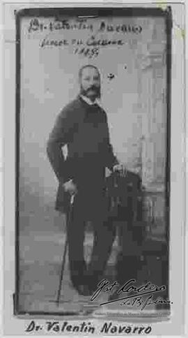 Reproducción de una fotografía del Dr. Valentín Navarro héroe en Calama 1879.